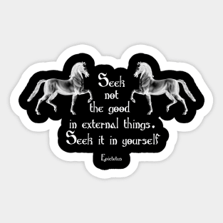 Stoic Quote from Epictetus Sticker